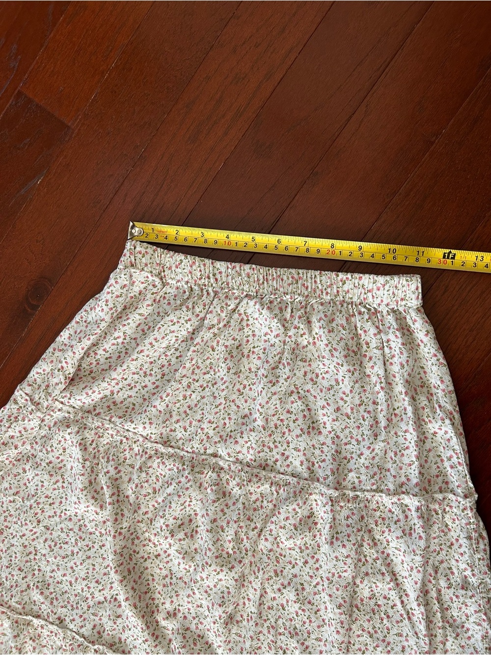 Brandy Melville Izzy Floral Tiered Maxi Skirt Made in Italy Viscose One Size - Picture 5 of 8